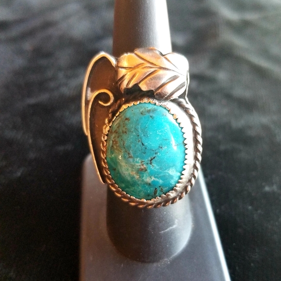Old Navajo Pawn Turquoise Ring - Picture 1 of 4